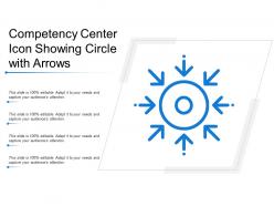 Competency Center Icon Showing Circle With Arrows