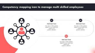 Competency Mapping Icon To Manage Multi Skilled Employees
