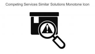 Competing Services Similar Solutions Monotone Icon In Powerpoint Pptx Png And Editable Eps Format