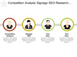 Competition analysis signage seo research sales techniques productivity