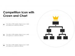 Competition icon with crown and chart