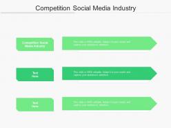 Competition social media industry ppt powerpoint presentation model deck cpb