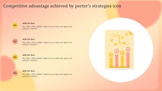 Competitive Advantage Achieved By Porters Strategies Icon