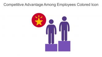 Competitive Advantage Among Employees Colored Icon In Powerpoint Pptx Png And Editable Eps Format