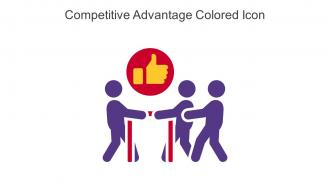 Competitive Advantage Colored Icon In Powerpoint Pptx Png And Editable Eps Format