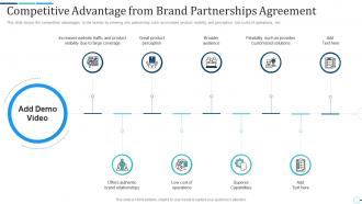 Competitive advantage from brand brand partnership investor funding elevator