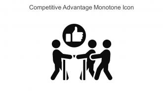 Competitive Advantage Monotone Icon In Powerpoint Pptx Png And Editable Eps Format
