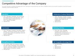 Competitive advantage of the company stakeholder governance to improve overall corporate performance