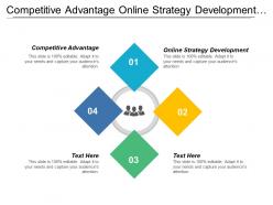 Competitive advantage online strategy development leadership development strategies cpb