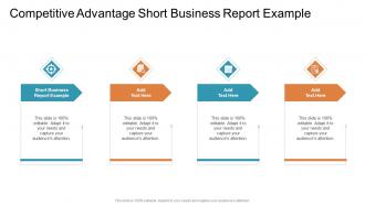 Competitive Advantage Short Business Report Example In Powerpoint And Google Slides Cpb