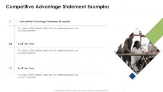 Competitive Advantage Statement Examples In Powerpoint And Google Slides Cpb