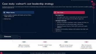 Competitive Advantage Through Sustainability Case Study Walmarts Cost Leadership Strategy