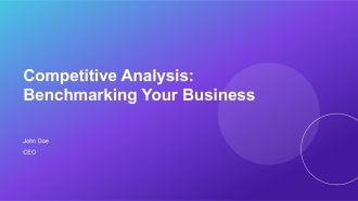 Competitive Analysis Benchmarking Your Business PPT Sample AT
