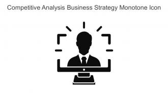 Competitive Analysis Business Strategy Monotone Icon In Powerpoint Pptx Png And Editable Eps Format