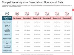 Competitive Analysis Financial And Operational Data Secondary Market Investment Ppt Tips