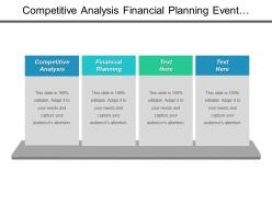 Competitive analysis financial planning event management content management system cpb