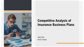 Competitive Analysis Of Insurance Business Plans PPT Summary AT
