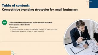 Competitive Branding Strategies For Small Businesses Complete Deck Unique Captivating