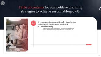 Competitive Branding Strategies To Achieve Sustainable Growth Powerpoint Complete Deck Branding CD