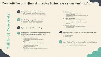Competitive Branding Strategies To Increase Sales And Profit Powerpoint Presentation Slides Image Analytical