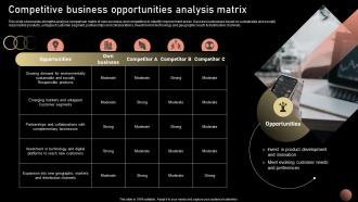 Competitive Business Opportunities Trategic Plan For Company Growth Strategy SS V