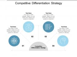Competitive differentiation strategy ppt powerpoint presentation show smartart cpb