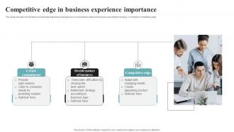 Competitive Edge In Business Experience Importance
