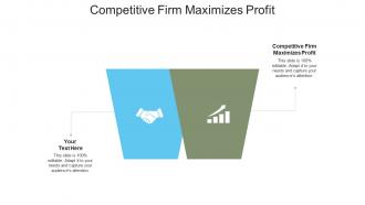 Competitive firm maximizes profit ppt powerpoint presentation outline infographics cpb
