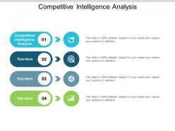 Competitive intelligence analysis ppt powerpoint presentation gallery skills cpb