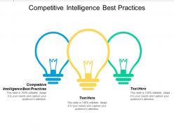 Competitive intelligence best practices ppt powerpoint presentation gallery format cpb