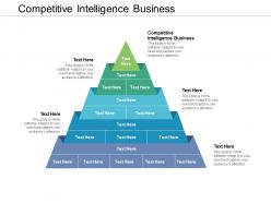 Competitive intelligence business ppt powerpoint presentation show background image cpb