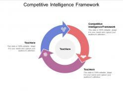 Competitive intelligence framework ppt powerpoint presentation gallery cpb