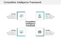 Competitive intelligence framework ppt powerpoint presentation infographic template slides cpb