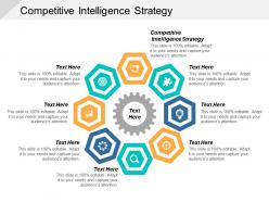 Competitive intelligence strategy ppt powerpoint presentation model influencers cpb