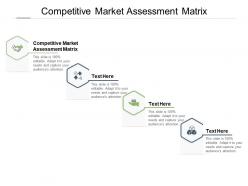 Competitive market assessment matrix ppt powerpoint presentation layouts templates cpb