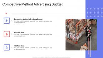 Competitive Method Advertising Budget In Powerpoint And Google Slides Cpb