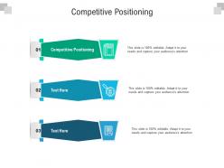 Competitive positioning ppt powerpoint presentation ideas influencers cpb