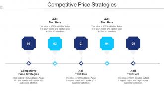 Competitive Price Strategies Ppt Powerpoint Presentation Portfolio Cpb
