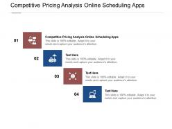 Competitive pricing analysis online scheduling apps ppt powerpoint presentation cpb