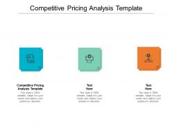 Competitive pricing analysis template ppt presentation gallery inspiration cpb