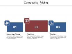 Competitive pricing ppt powerpoint presentation infographics designs cpb