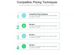 Competitive pricing techniques ppt powerpoint presentation show gridlines cpb