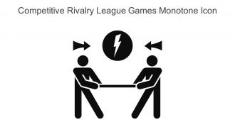 Competitive Rivalry League Games Monotone Icon In Powerpoint Pptx Png And Editable Eps Format