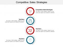 Competitive sales strategies ppt powerpoint presentation outline objects cpb