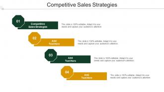 Competitive Sales Strategies Ppt Powerpoint Presentation Show Portrait Cpb