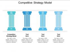 Competitive strategy model ppt powerpoint presentation visual aids files cpb