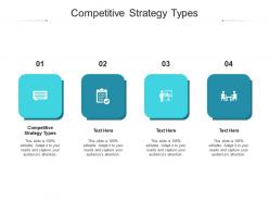 Competitive strategy types ppt powerpoint presentation show topics cpb