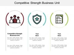 Competitive strength business unit ppt powerpoint presentation show portrait cpb