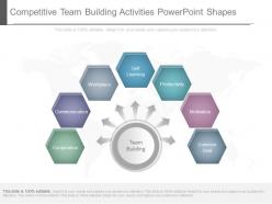 Competitive team building activities powerpoint shapes