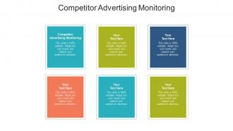 Competitor advertising monitoring ppt powerpoint presentation infographic template design templates cpb